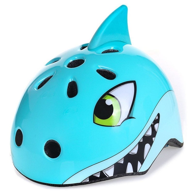 Anharluka Kids Toddler Bike Helmet  Adjustable and Multi-Sport for Child Infant Baby  2 Sizes for Age 1-2-3-4-5 Years Boys Girls (Blue Shark  Small) - Image 1